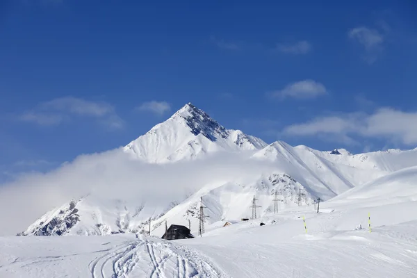 Ski resort in Caucasus Mountains — Stock Photo, Image