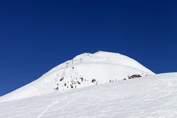 Skigebied op de Kaukasus — Stockfoto