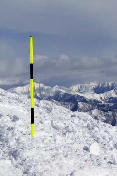 Trilha de esqui — Fotografia de Stock