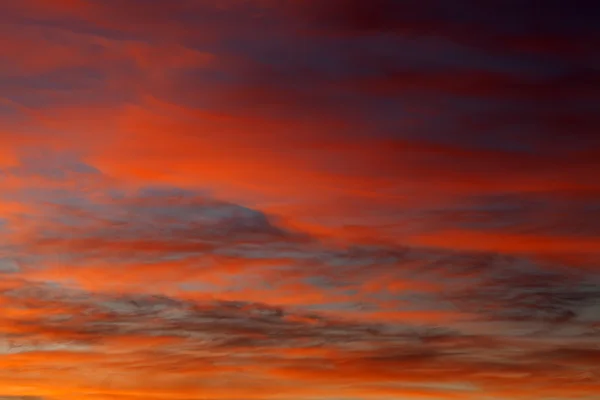 stock image Fiery sunset over the sea