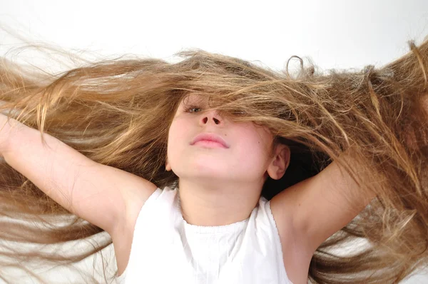 Rüzgarlı saç — Stok fotoğraf
