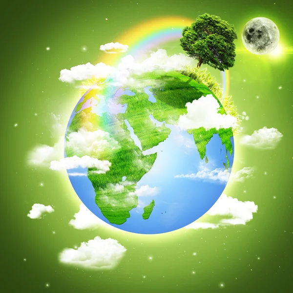 Planeta ziemia. streszczenie tła środowiska — Zdjęcie stockowe