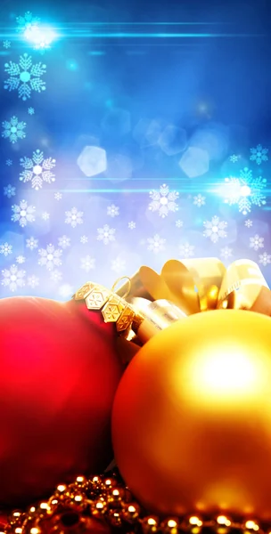 Vánoční dekorace s krásou bokeh, abstraktní pozadí — Stock fotografie