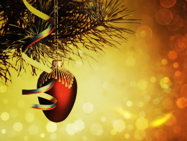 Boże Narodzenie dekoracje z pięknem bokeh, streszczenie — Zdjęcie stockowe