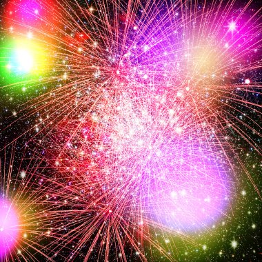 Fireworks. Abstract holidays backgrounds clipart