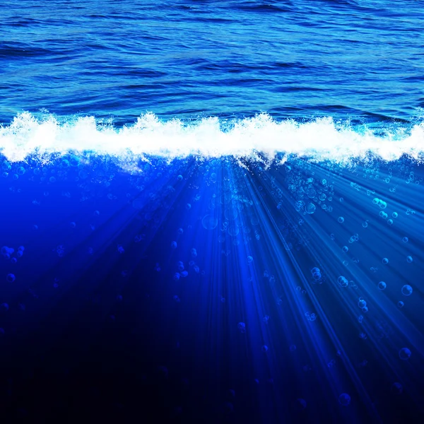깊은 바다. 추상 자연 배경 — 스톡 사진