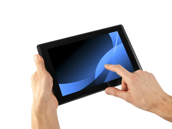 A tablet on the white backgrounds — Stock Photo, Image