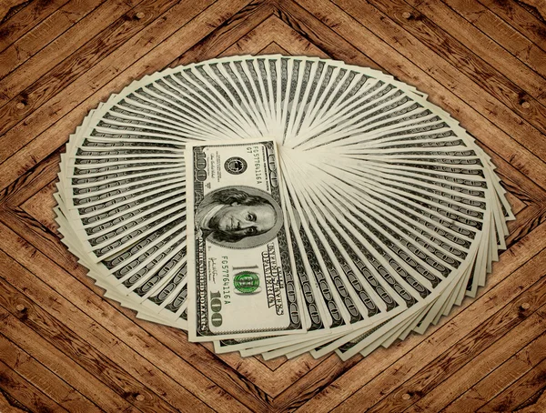 Un mucchio di soldi. pila di dollari americani — Foto Stock