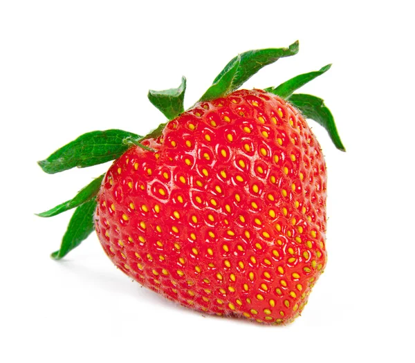 孤立在白色的新鲜甜草莓 — 图库照片