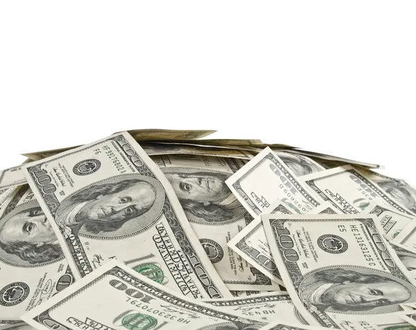 Koca bir tomar para. Amerikan Doları yığını — Stok fotoğraf