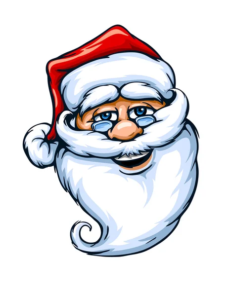 Усміхнене обличчя Санта Клауса — стоковий вектор