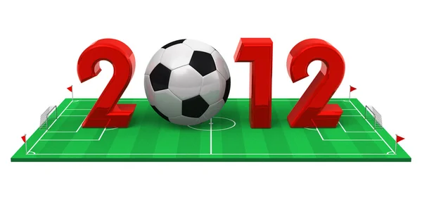 Campeonato de futebol 2012 conceito — Fotografia de Stock