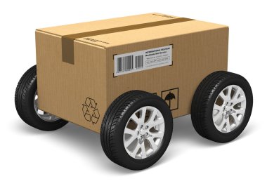 Shipping and delivery concept clipart