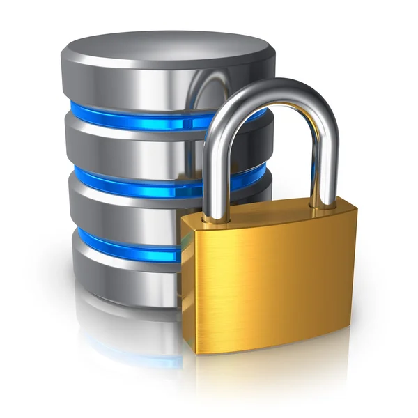 Концепция безопасности баз данных и данных — стоковое фото