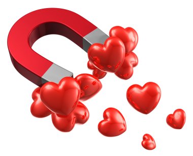 Love and attraction concept clipart