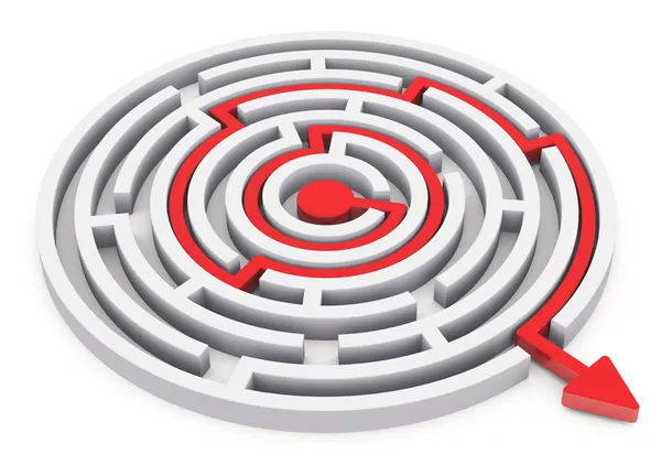 Circle labyrinth — Stock Photo, Image