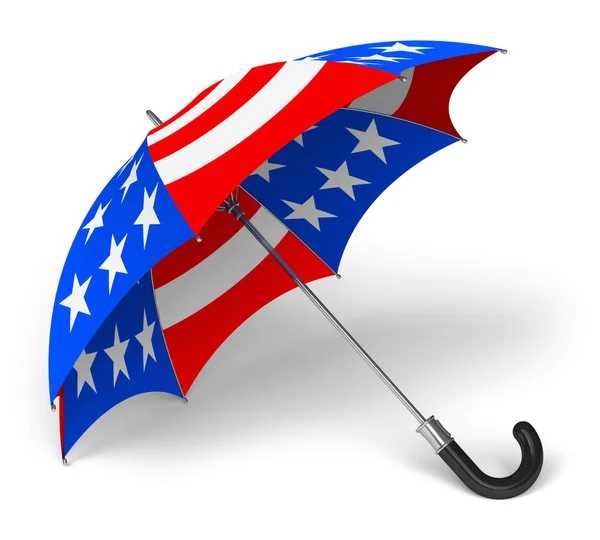 Paraplu met ons nationale vlag — Stockfoto
