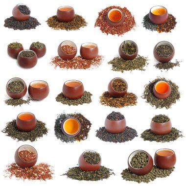 Set with chinese tea clipart