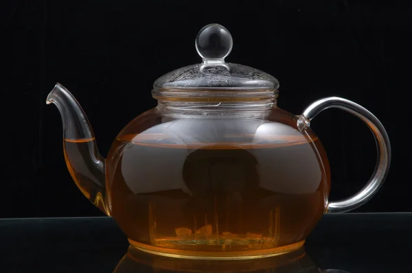 Ceainic din sticlă — Fotografie, imagine de stoc