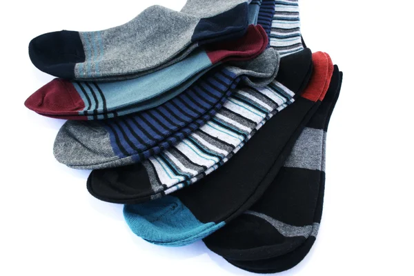 Ponožky na bílém pozadí — Stock fotografie