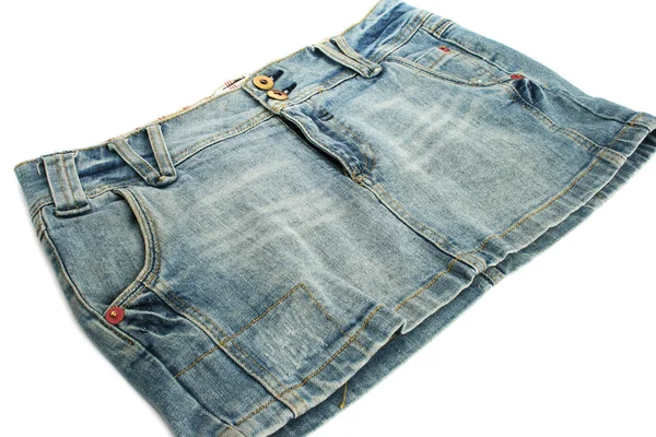 Černé džíny sukně — Stock fotografie