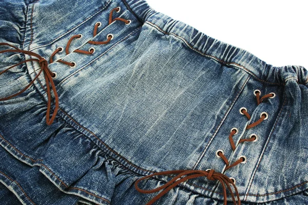 Black jeans skirt — Stock Photo, Image