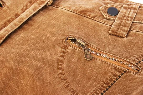 Brązowe dżinsy — Zdjęcie stockowe