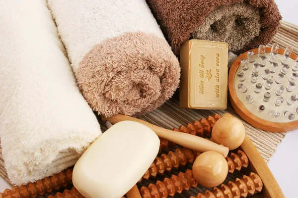 Stock image Towels and spa set