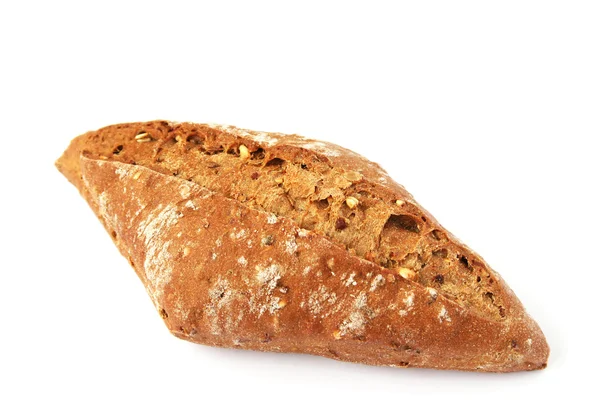 Brot auf Weiß — Stockfoto