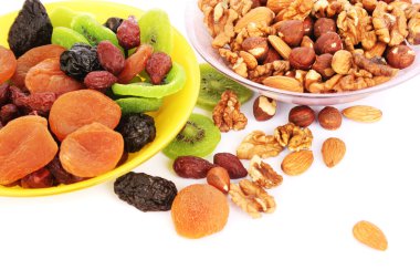 Dried fruits and nuts clipart