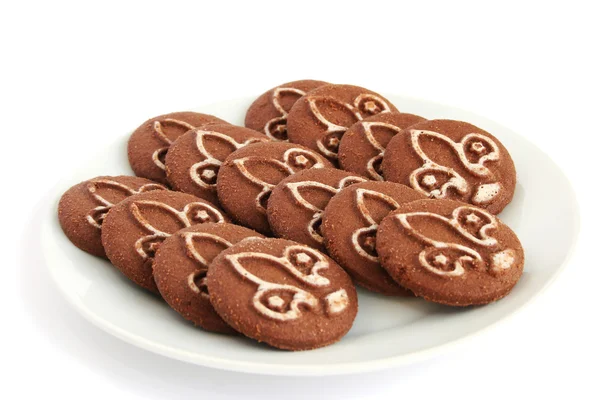 Cookies sur assiette — Photo