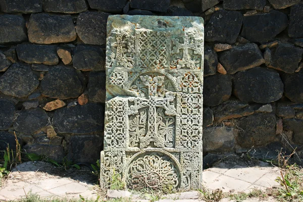 Khachkar ou pedra cruzada — Fotografia de Stock