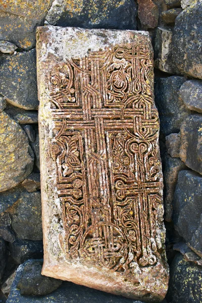 Khachkar o cruz de piedra —  Fotos de Stock