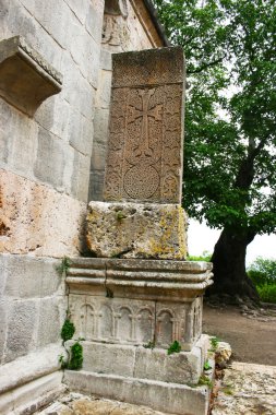 Khachkar or cross-stone clipart