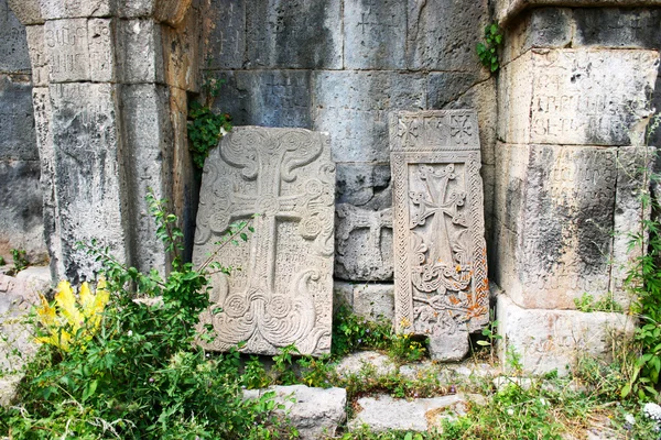Khachkars or cross-stones — Stock Photo, Image