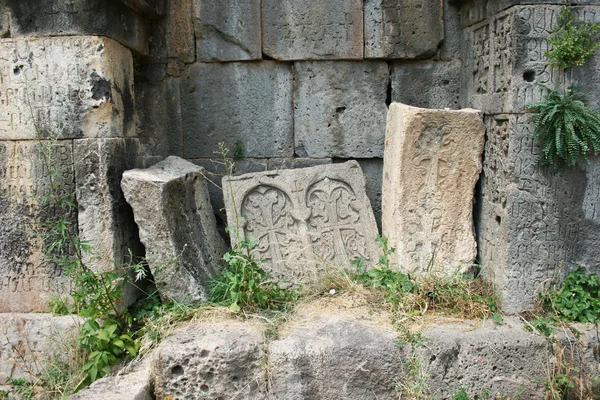 Khachkars lub cross kamienie — Zdjęcie stockowe