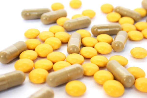 Gyógyszerek és tabletták — Stock Fotó