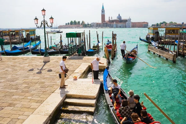stock image Venice gondolas