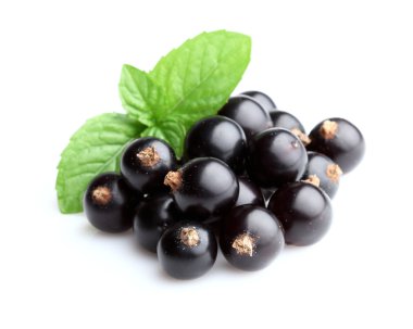 Blackcurrant with mint clipart