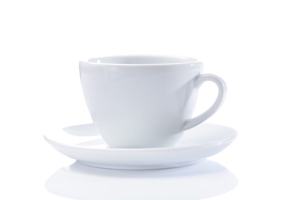 Classical cappuchino cup isolated