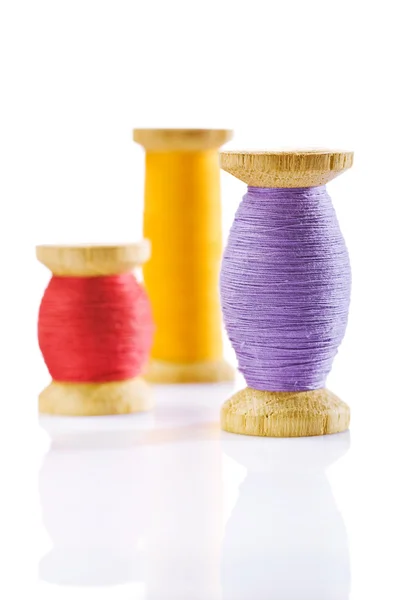 Sewing spools isolated — Stock Photo, Image
