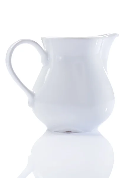 White jug isolated — Stock Photo, Image