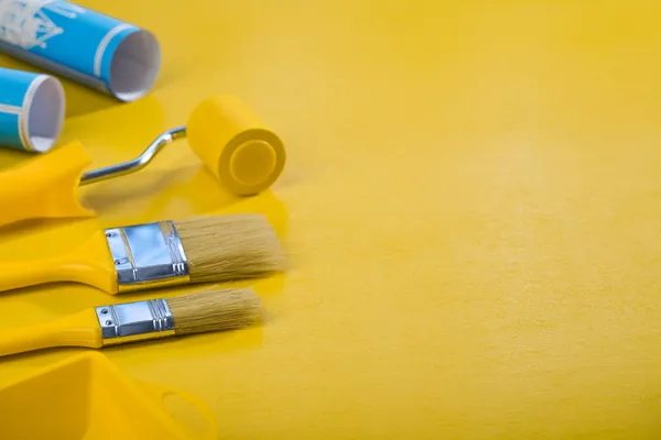 Copyspace imagen de herramientas de pintura — Foto de Stock