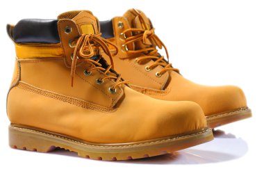 Working boots isolated clipart