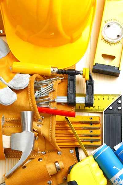 Gran conjunto de herramientas de construcción — Foto de Stock