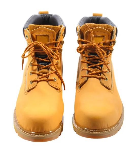 Front view of the working boots — Stock Photo, Image