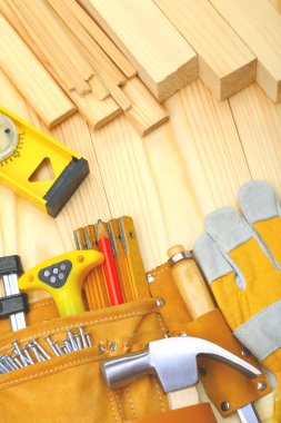 Construction tools and materials clipart