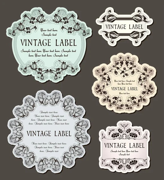 Ensemble d'étiquettes vintage Vecteurs De Stock Libres De Droits