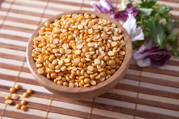 stock image Split dried yellow peas