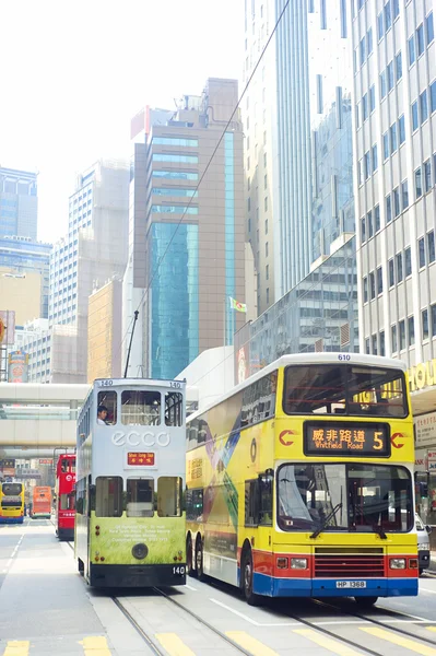 Общественный транспорт Гонконга — стоковое фото